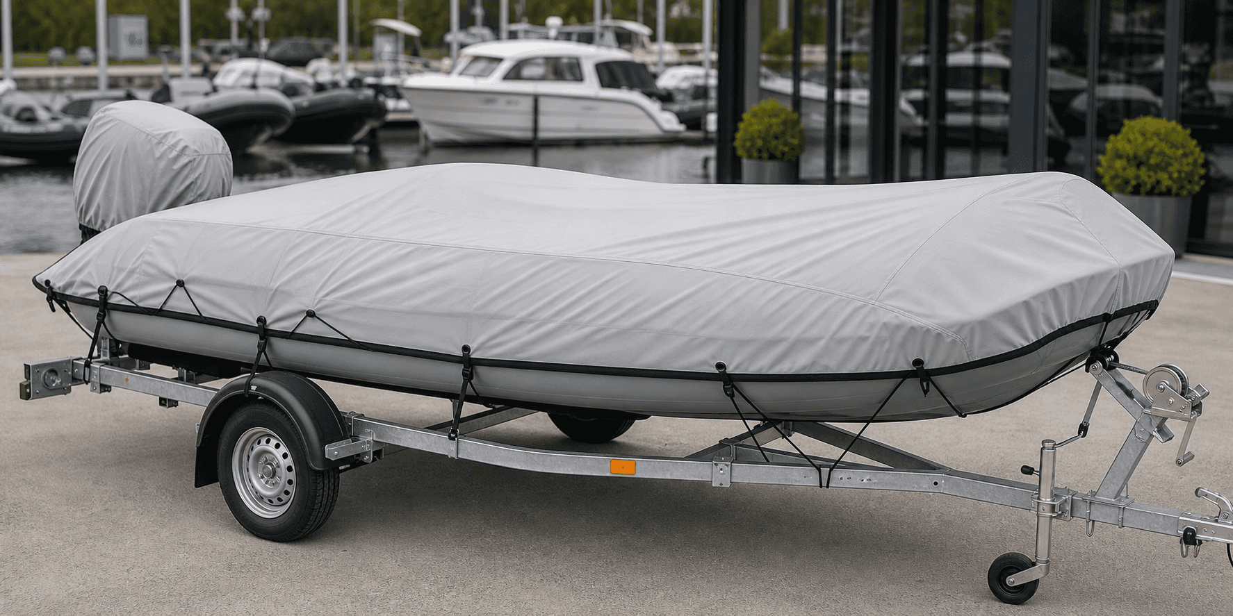 Transport tarps for inflatable boats