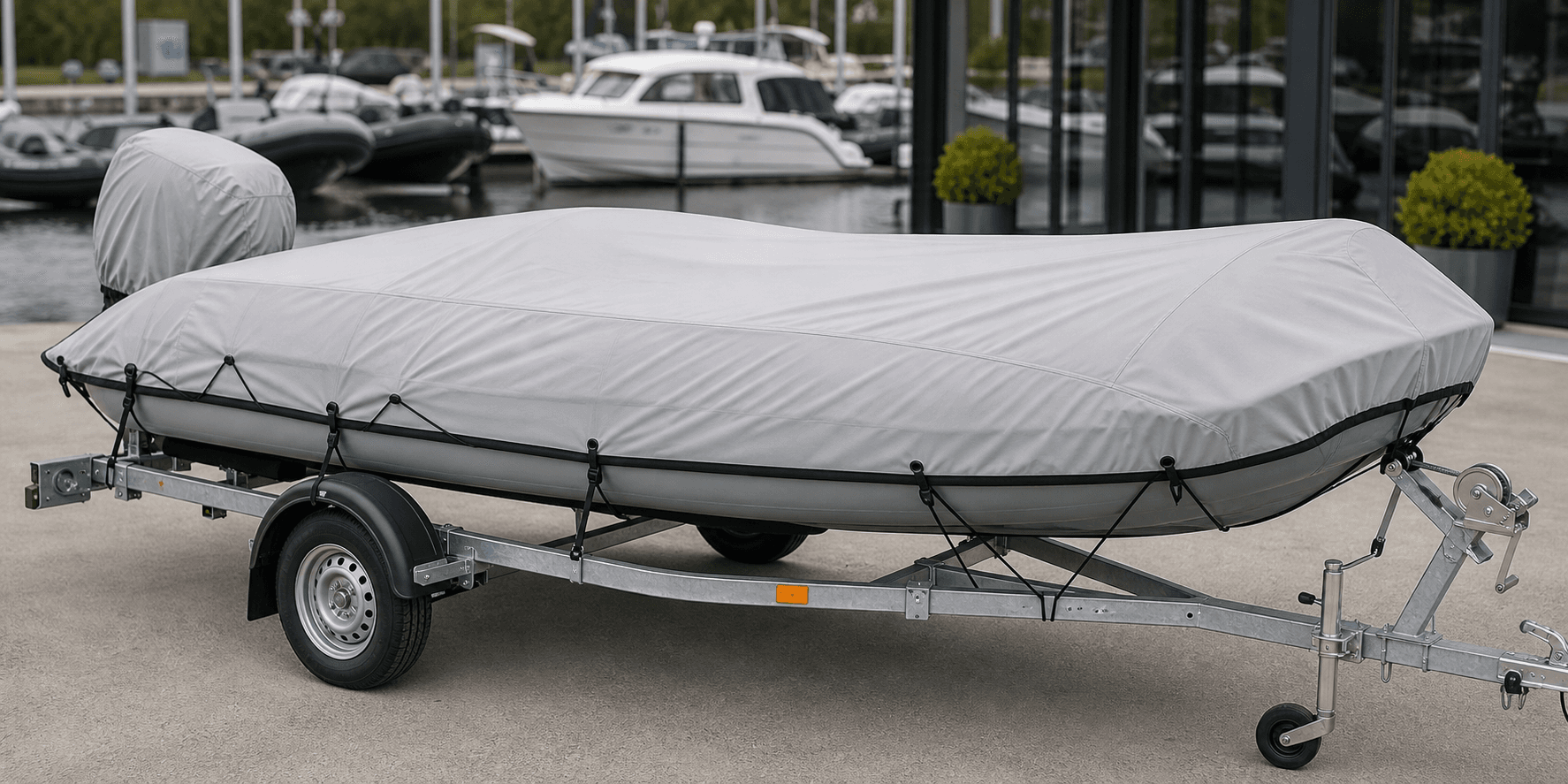 Transport tarps for inflatable boats